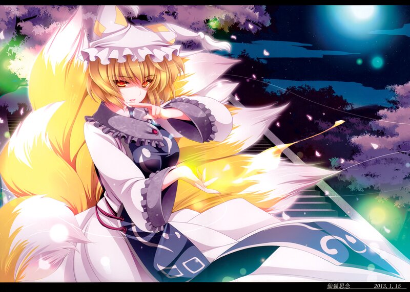 Fox-eared Girl with Flames