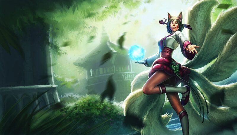 Fox-eared Girl with Magic Ball