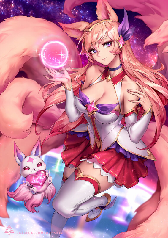 Fox-eared Girl with Pet