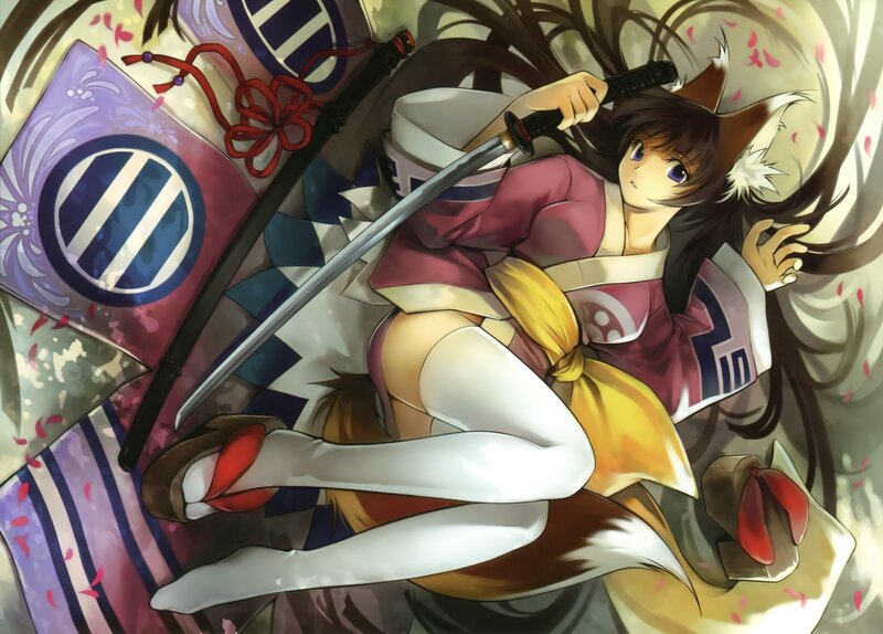 Fox-eared Girl with Sword