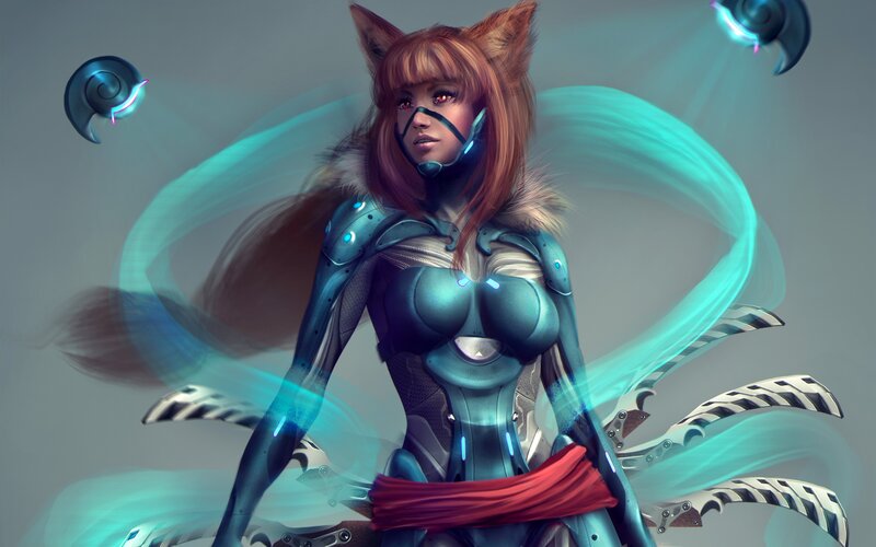 Fox-eared Woman in Armor