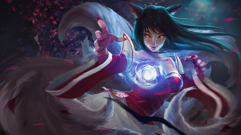 Fox-eared Woman with Glowing Orb