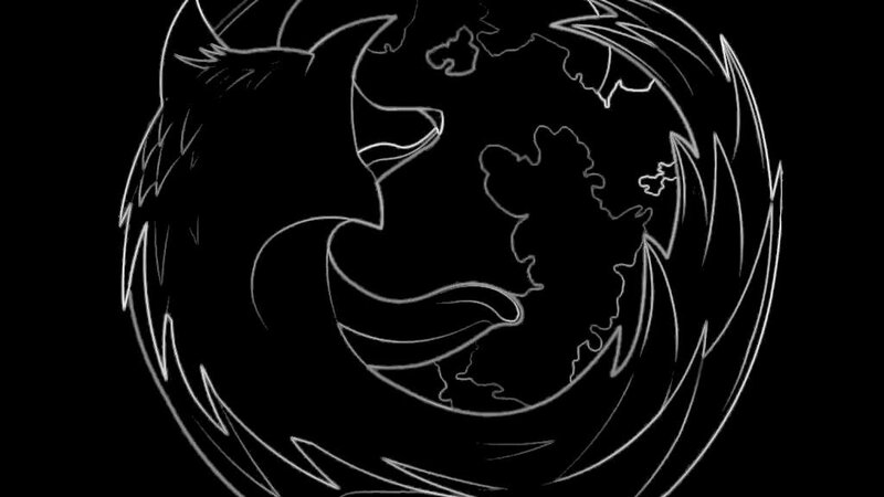 Fox Encircling Globe — Black