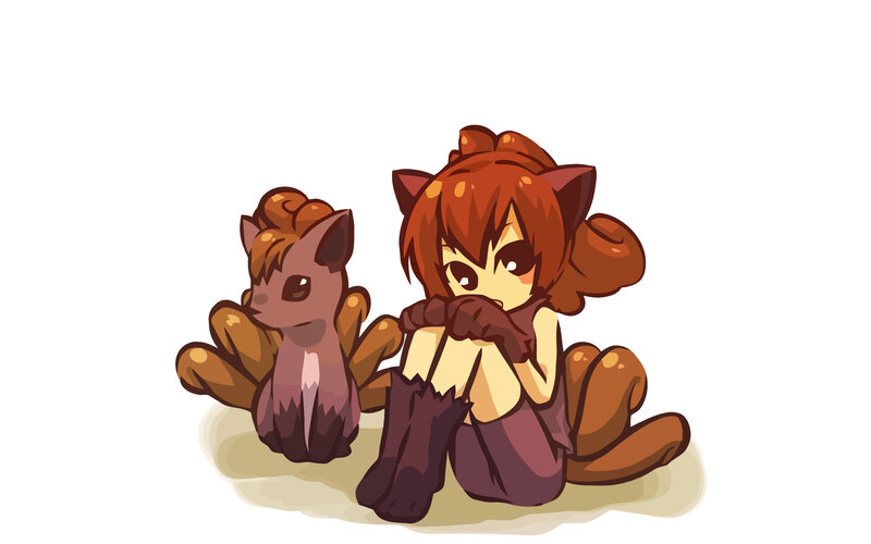 fox girl and her companion