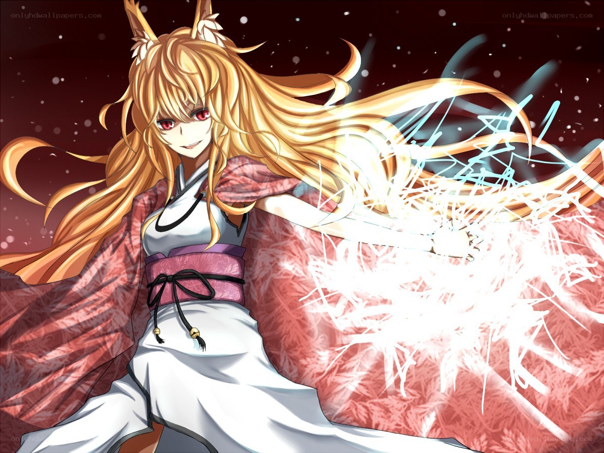 fox girl casting spell