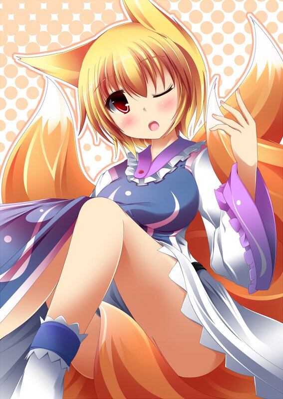 fox girl character art