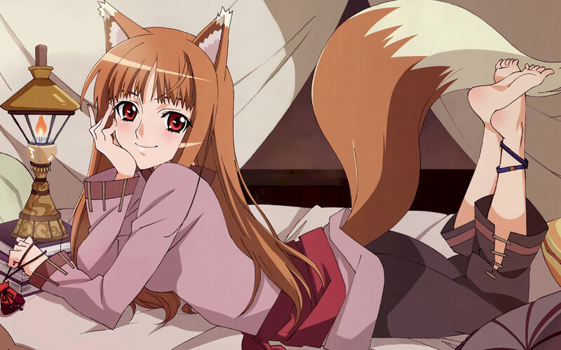 fox girl in a tent