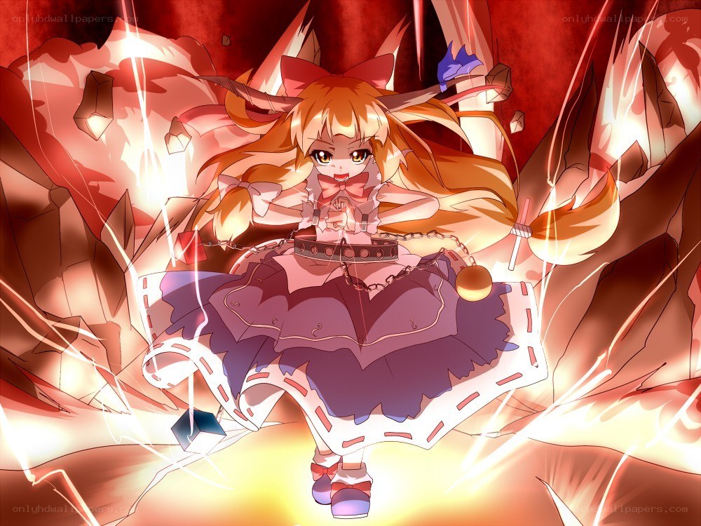 fox girl in magical explosion