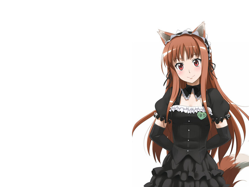 fox girl in maid outfit