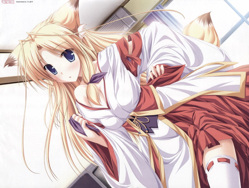 fox girl in traditional attire