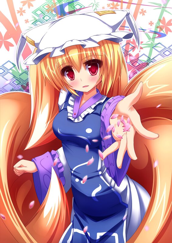 fox girl in traditional dress