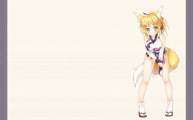 fox girl in traditional outfit