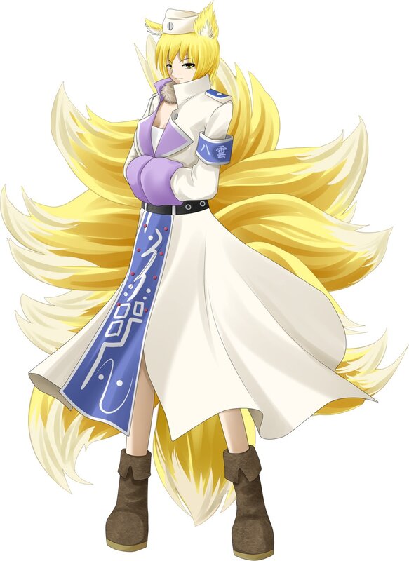 fox girl in white coat