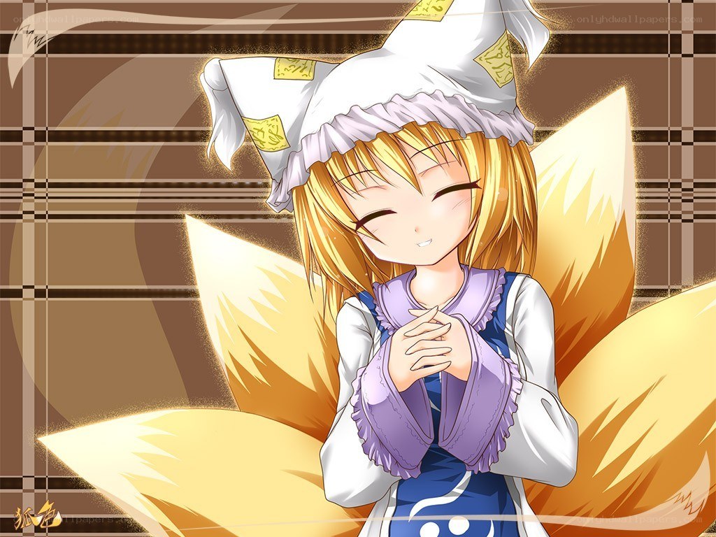 fox girl with closed eyes