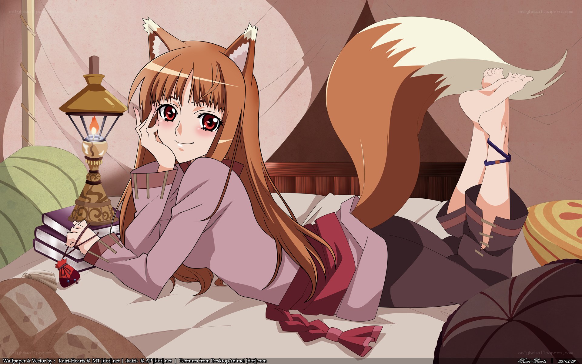fox girl with lantern