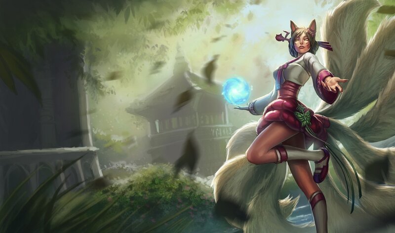 fox girl with magic orb