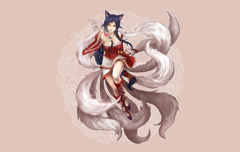 Fox Girl with Nine Tails — White