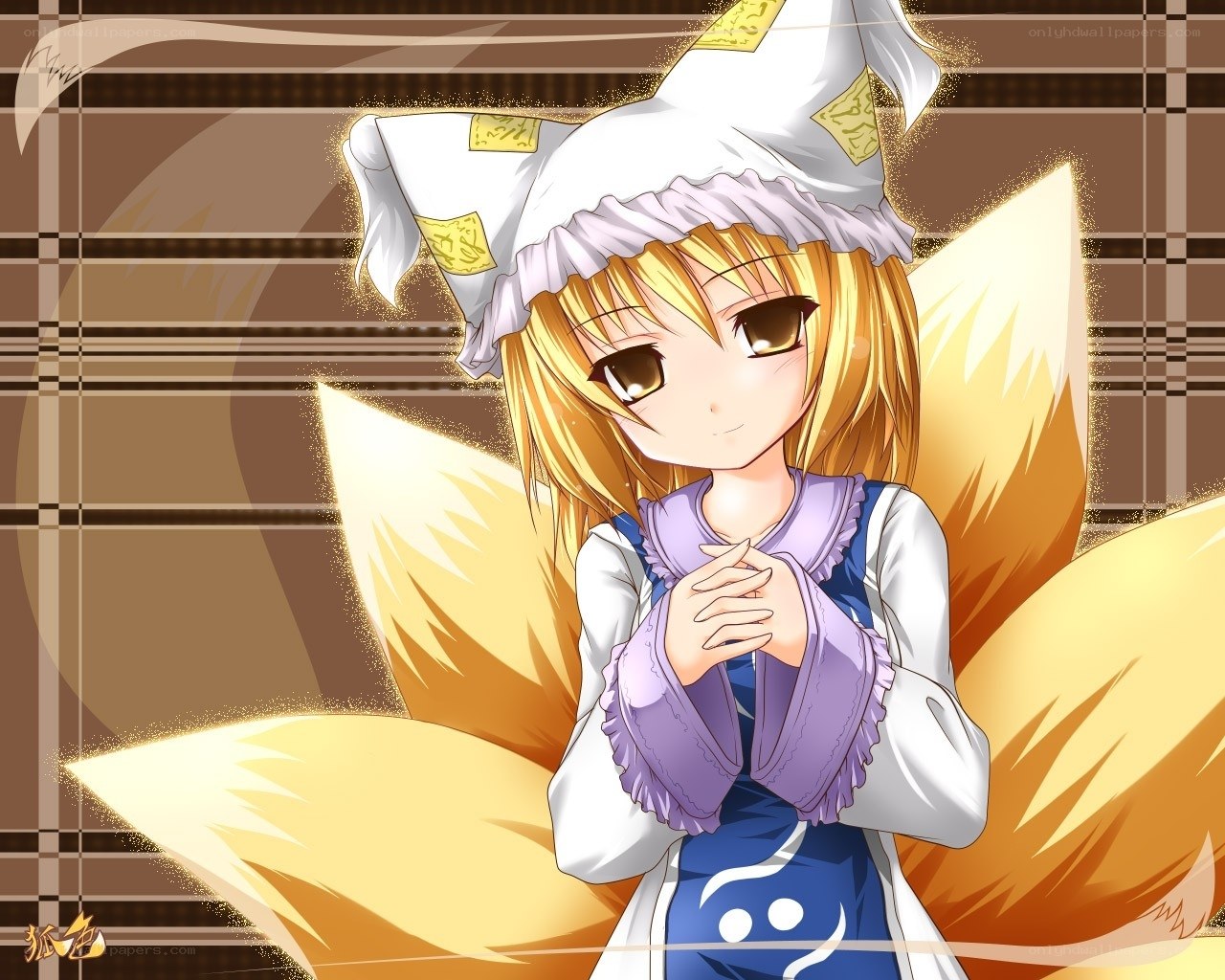 fox girl with nine tails