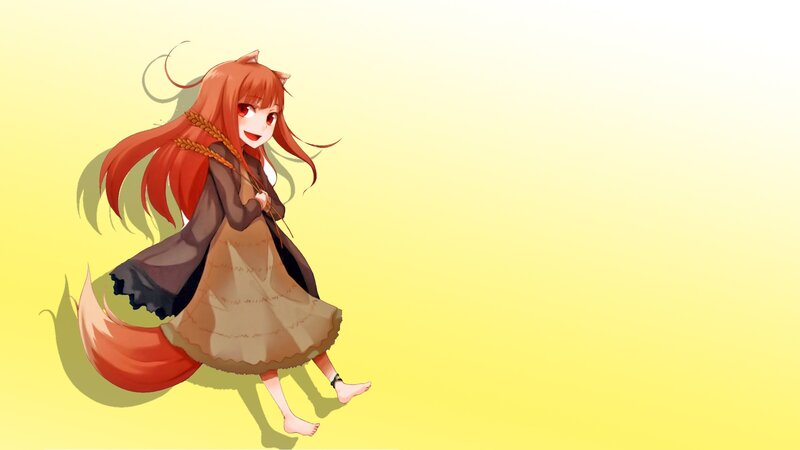 fox girl with wheat