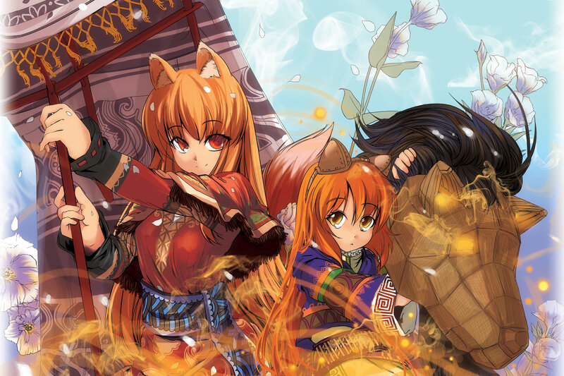 Fox girls in traditional attire