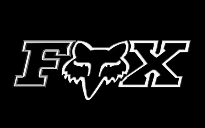 Fox Head Logo — Black, Minimalist