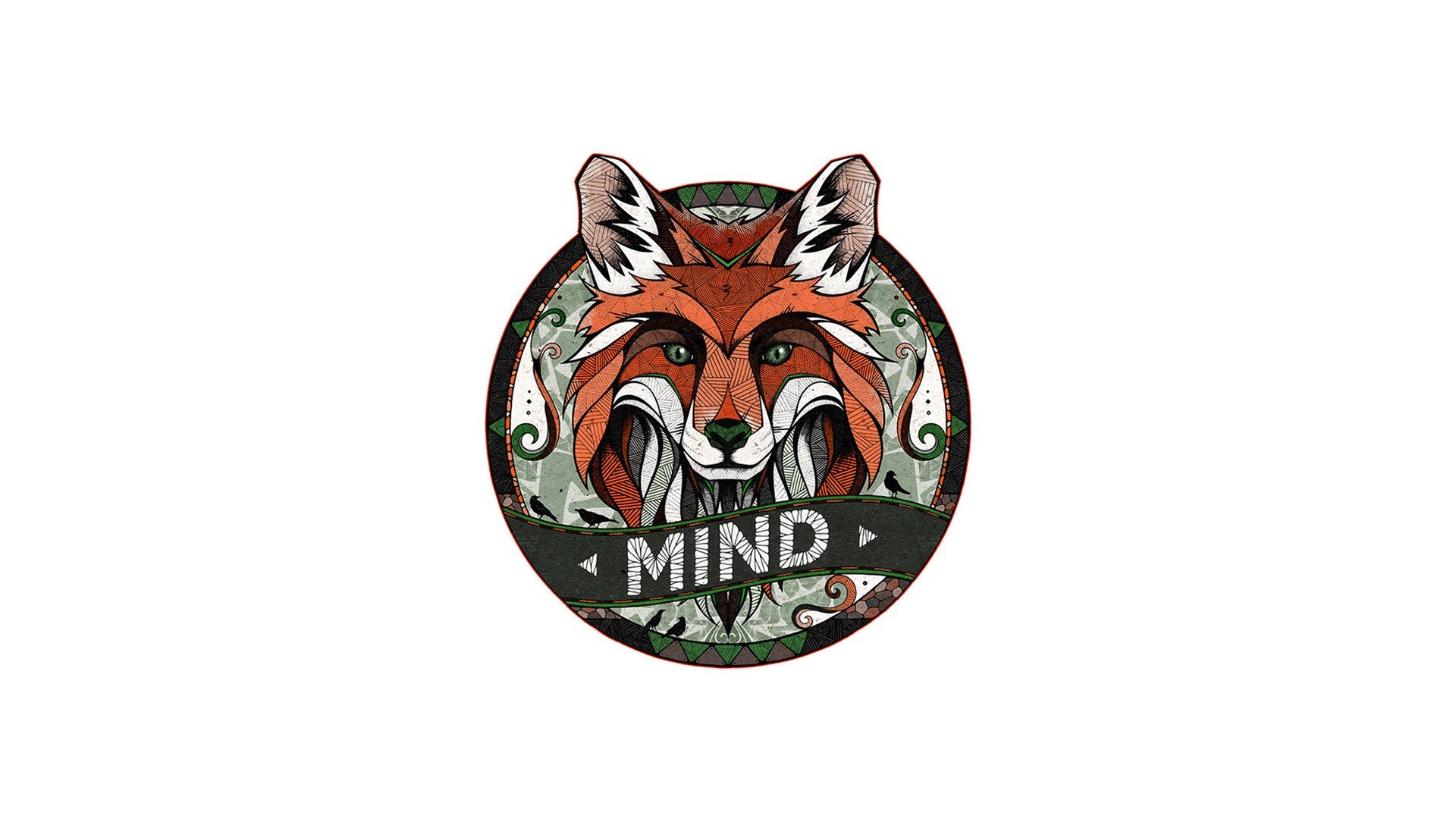 fox head logo design
