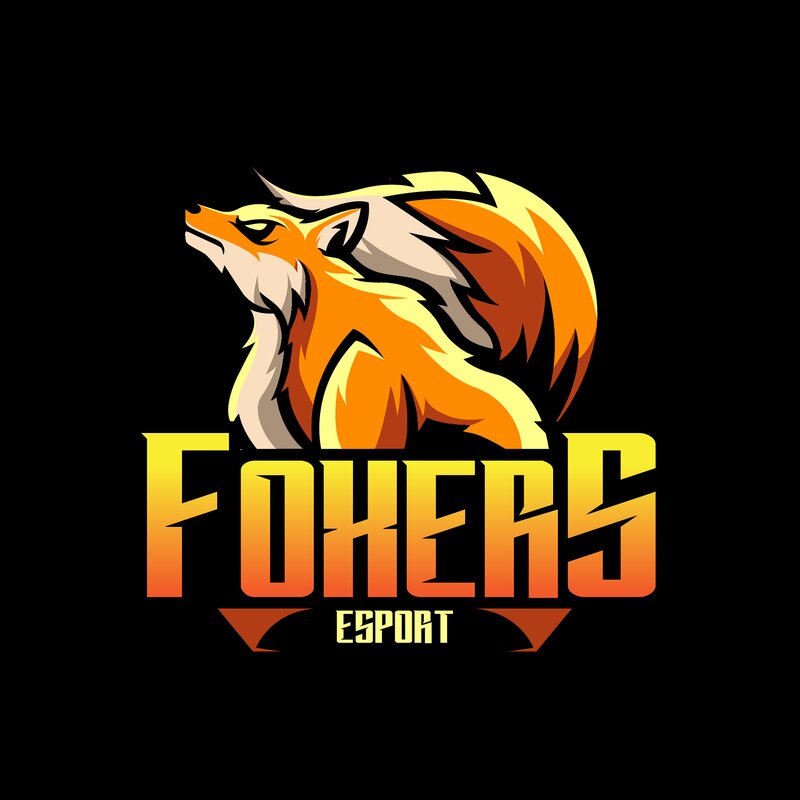 Fox Head Logo — Orange, Bold