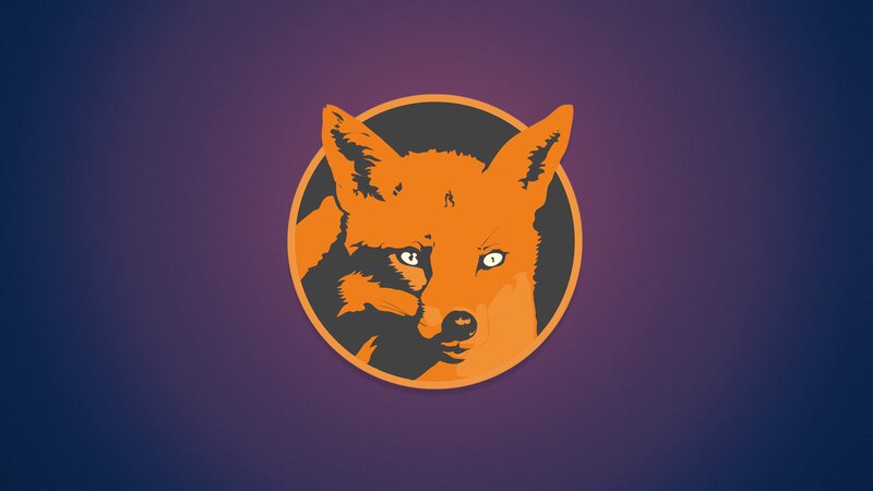Fox Head Logo — Orange