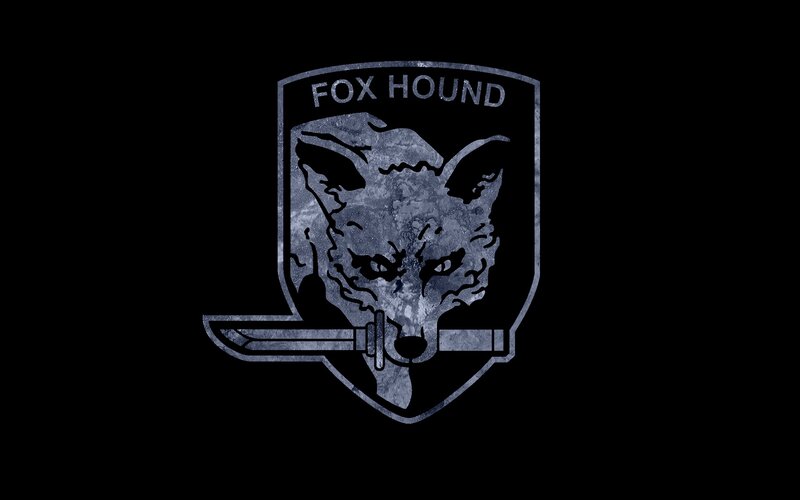 Fox Hound Emblem — Black, Dark