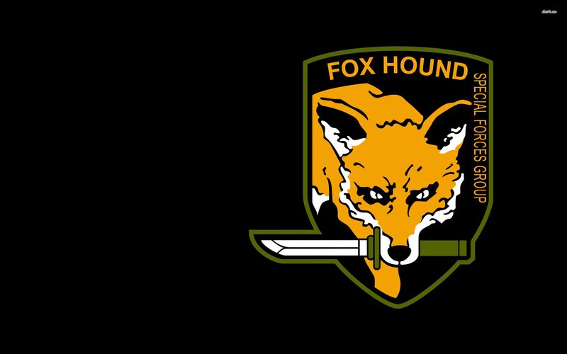 Fox Hound Emblem — Black