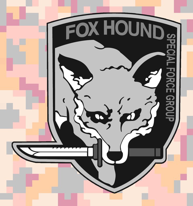 Fox Hound Emblem — Gray