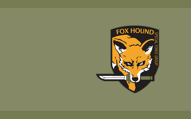 Fox Hound Emblem — Green, Serious, Vector Art