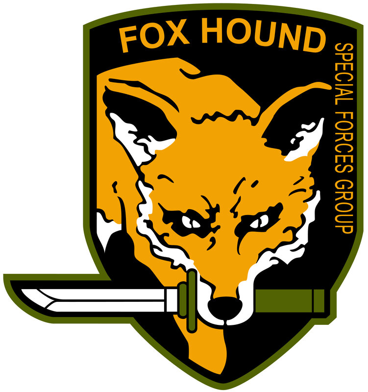 Fox Hound Head — Orange, Aggressive