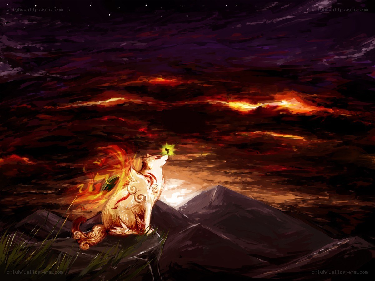 fox howling at the stars
