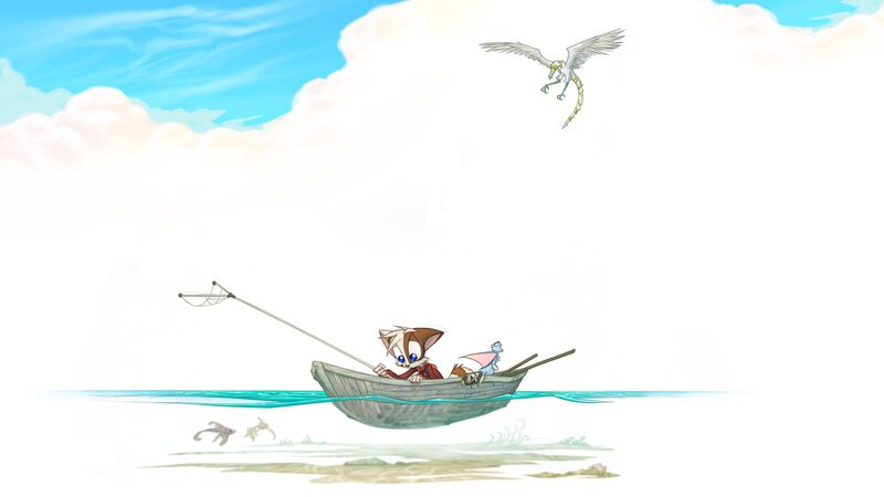 Fox in a Boat