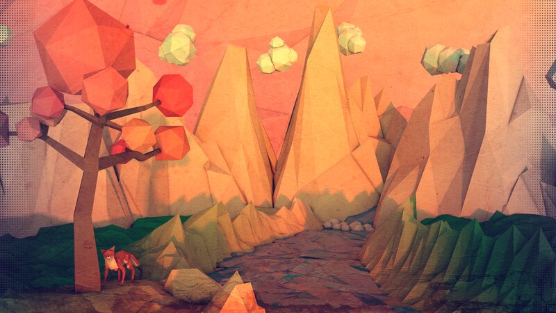 Fox in a Canyon
