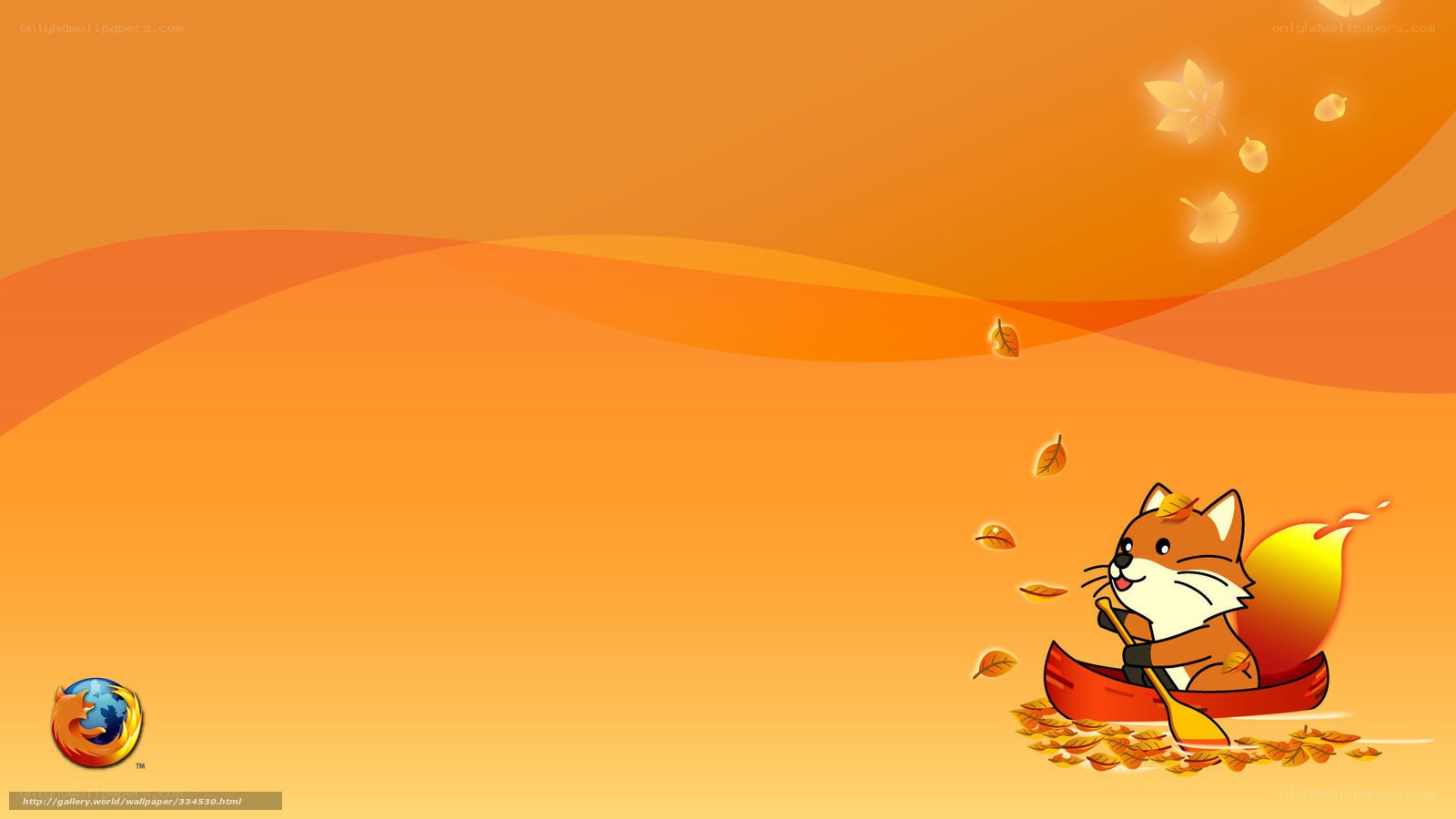 fox in autumn boat