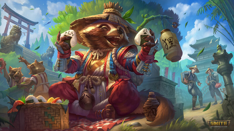 Fox-like Character Eating — Green