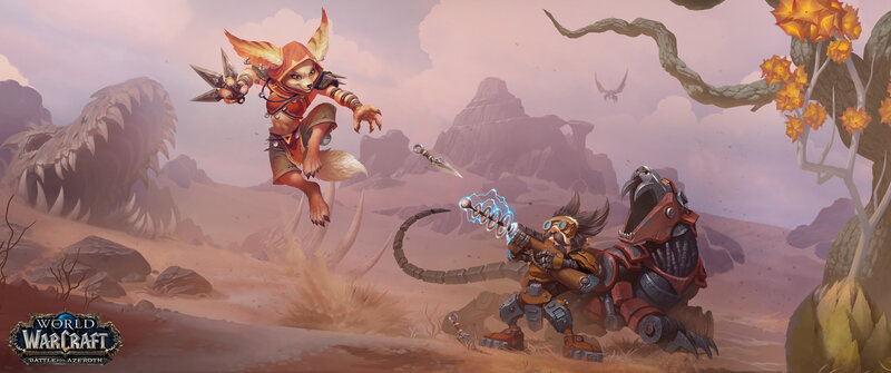 Fox-like Creature Attacking — Brown