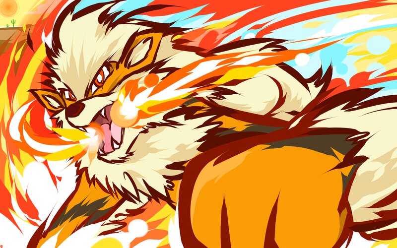 Fox-like Creature Breathing Fire