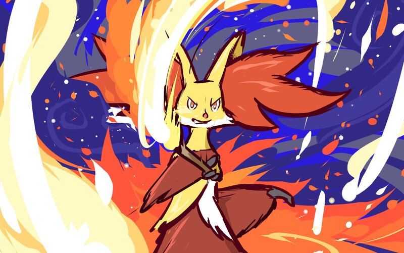 Fox-like Creature in Flames