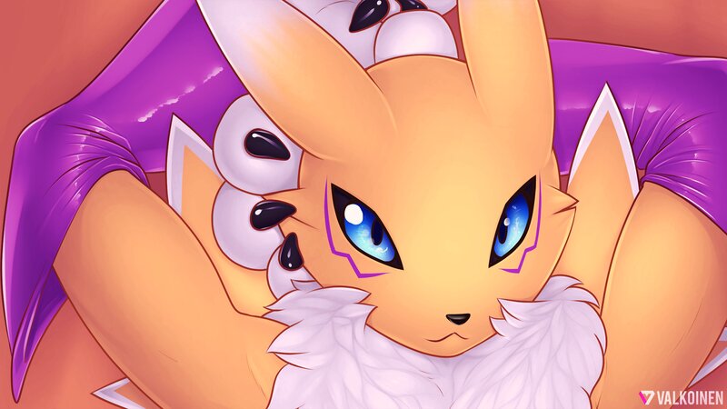 Fox-like Creature with Blue Eyes