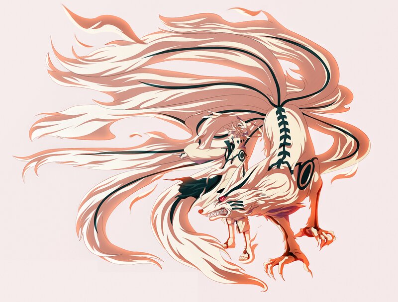 Fox-like Creature with Child
