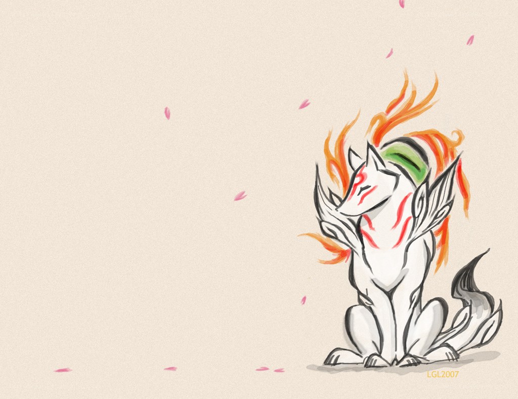 fox-like creature with flames