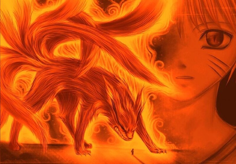 Fox-like Creature with Tails — Orange