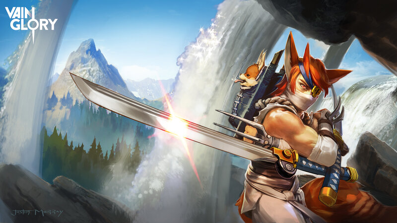 Fox-like Warrior with Sword