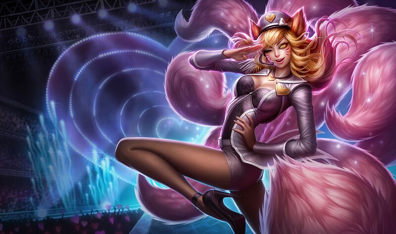 Fox-like Woman in Costume — Purple