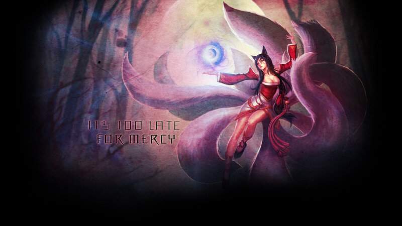 Fox-like Woman with Tails — Red