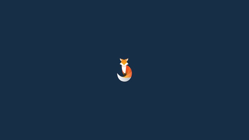 Fox Logo on Dark Background