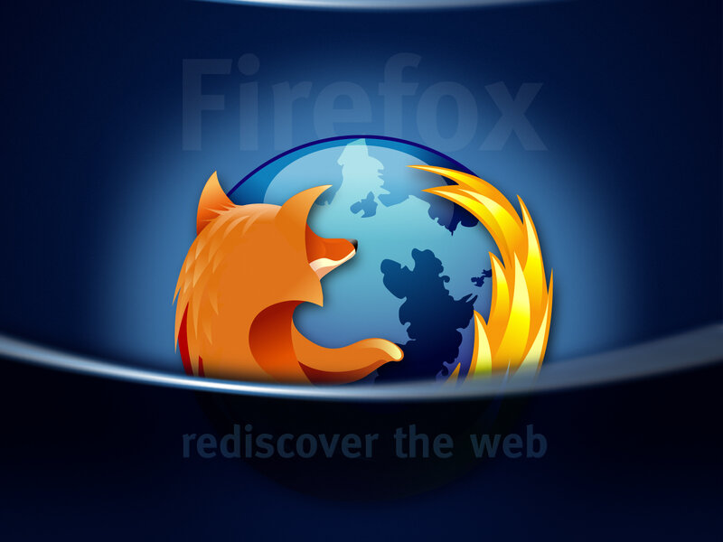 Fox Logo on Globe — Blue